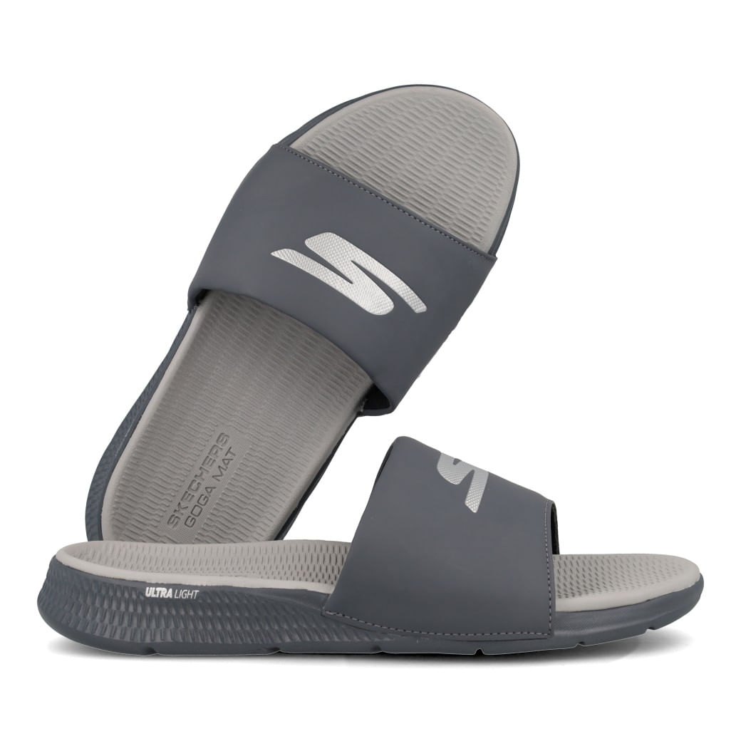 Skechers Chinelo GO CONSISTENT 229030BR-GRY Cinza Escuro Sint_5_999999992516303_